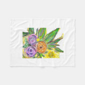 Gerbera Daisy Fleecedecke (Vorderseite (Horizontal))