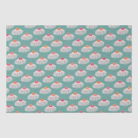 Gerbera Daisy Floral pattern Seidenpapier (Vorderseite)