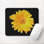 Gerbera Daisy (Gerbera hybrida) - Gelb Mousepad (Mit Mouse)