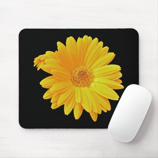 Gerbera Daisy (Gerbera hybrida) - Gelb Mousepad (Mit Mouse)