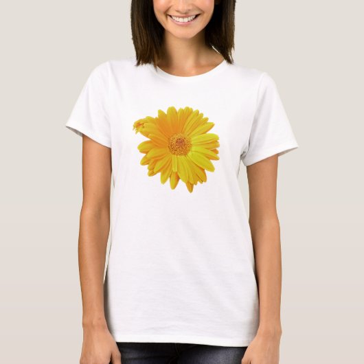 Gerbera Daisy (Gerbera hybrida) - Gelb T-Shirt (Vorderseite)