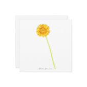 Gerbera daisy karte (Vorderseite/Rückseite Beispiel)