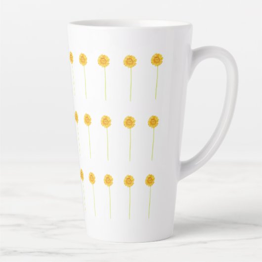 Gerbera daisy Latte Tasse (Rechts)