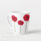 Gerbera Daisy Latte Tasse (Linke Ecke)