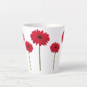 Gerbera Daisy Latte Tasse (Vorderseite)