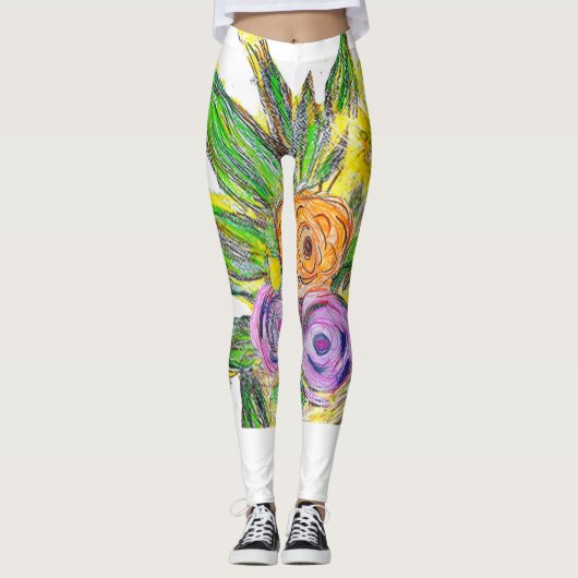 Gerbera-Daisy Leggings (Vorderseite)