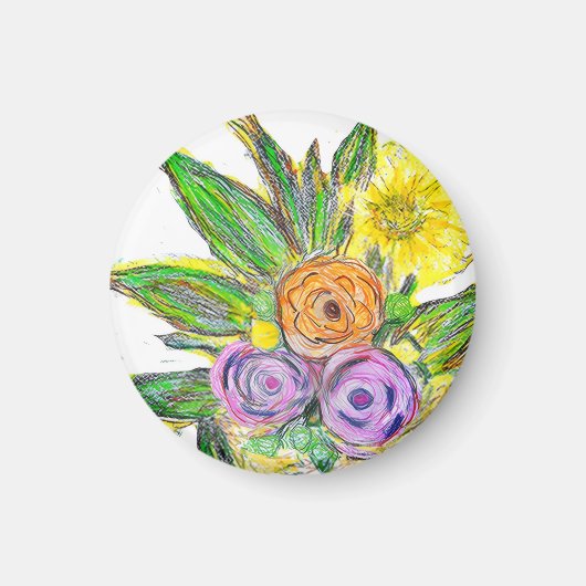 Gerbera-Daisy Magnet (Vorne)