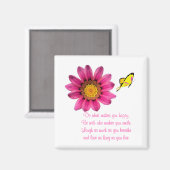 Gerbera Daisy Magnet (Vorderseite/Rückseite)
