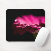 Gerbera Daisy mit Wassertropfen auf einem Petal Mousepad (Mit Mouse)