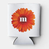 Gerbera Daisy Monogram Initial Dosenkühler (Vorderseite)