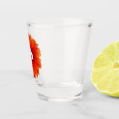 Gerbera Daisy Monogram Initial Schnapsglas (Rechts)