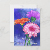 Gerbera Daisy Mother's Day Card Karte (Vorderseite)