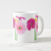 Gerbera Daisy Piink Blume Jumbo-Tasse (Vorderseite Rechts)