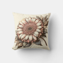 Gerbera Daisy Pillow für Garden-Inspiriert Komfort