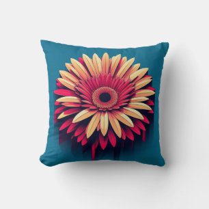 Gerbera Daisy Pillow für Garden-Inspiriert Komfort Kissen