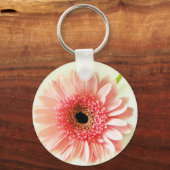 Gerbera Daisy Pinback Button Schlüsselanhänger (Vorderseite)