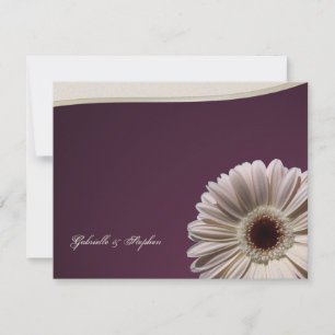 Gerbera Daisy/Plum Extravagant Einladung