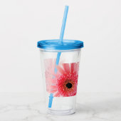 Gerbera Daisy Poster Acryltrinkbecher (Rückseite)