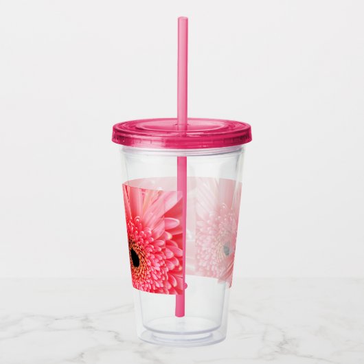 Gerbera Daisy Poster Acryltrinkbecher (Rechts)