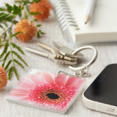 Gerbera Daisy Poster Schlüsselanhänger (Vorderseite rechts)