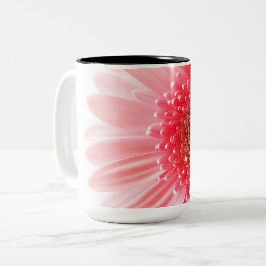 Gerbera Daisy Poster Zweifarbige Tasse (Vorderseite Links)