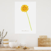 Gerbera daisy Print, Value Poster Paper (Matte) (Küche)