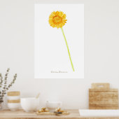 Gerbera daisy Print, Value Poster Paper (Matte) (Küche)