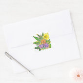 Gerbera Daisy Quadratischer Aufkleber (Umschlag)