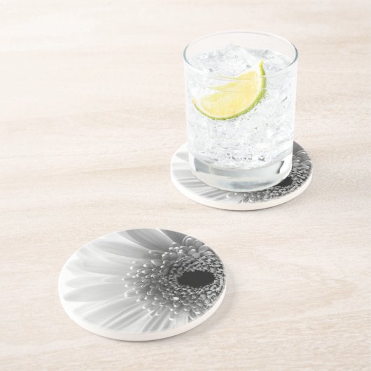 Gerbera Daisy Sandstein Untersetzer (Seite)