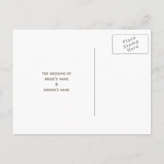 Gerbera Daisy Save the Date Postcard Ankündigungspostkarte (Rückseite)