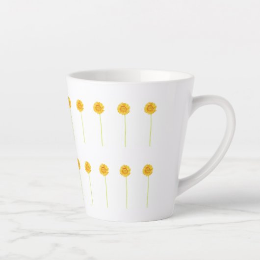 Gerbera daisy Small Latte Tasse (Rechts)