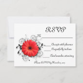 Gerbera Daisy Theme RSVP Karte (Vorderseite)