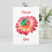 Gerbera Daisy Vielen Dank Karten (Stehend Vorderseite)