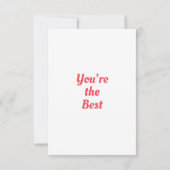 Gerbera Daisy Vielen Dank Karten (Rückseite)