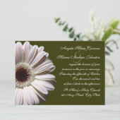 Gerbera Daisy Wedding Einladung (Stehend Vorderseite)