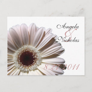 Gerbera Daisy/ Wedding Response Card Einladungspostkarte