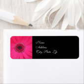 Gerbera Daisy Wedding Return Address Label (Insitu)