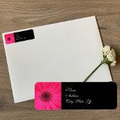 Gerbera Daisy Wedding Return Address Label