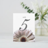Gerbera Daisy/ Wedding Table Card Postkarte (Stehend Vorderseite)