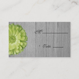 Gerbera Daisy Wood Platzkarte für Hochzeitsfeier