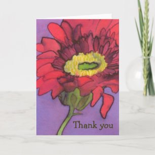 Gerbera Danke-Card Dankeskarte
