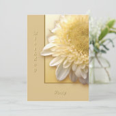 Gerbera Einladung (Stehend Vorderseite)