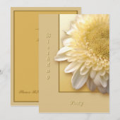 Gerbera Einladung (Vorne/Hinten)