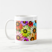 Gerbera farbenfrohe Blume Kaffeetasse (Links)