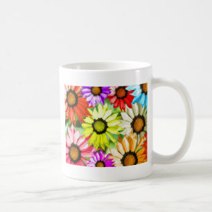 Gerbera farbenfrohe Blume Kaffeetasse