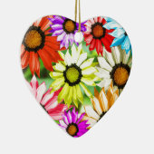 Gerbera farbenfrohe Blume Keramikornament (Rechts)