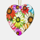 Gerbera farbenfrohe Blume Keramikornament (Links)