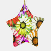 Gerbera farbenfrohe Blume Keramikornament (Links)