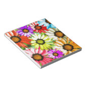 Gerbera farbenfrohe Blume Notizblock (angewinkelt)