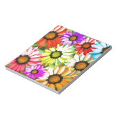 Gerbera farbenfrohe Blume Notizblock (Rotiert)